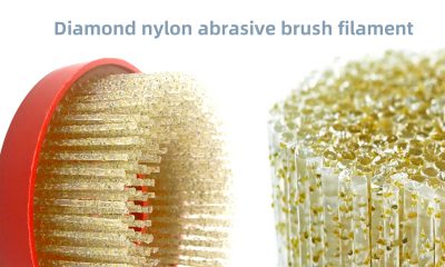 Diamond nylon abrasive brush filament